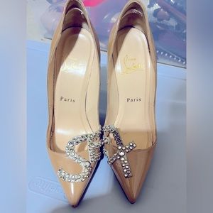 Christian Louboutin beige Patent Leather Pumps Size 35